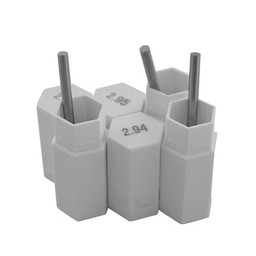 Pin Gauge Set 0,50-1,00mm in increments of 0,01mm Tolerance class 2 (±0,002mm) 10550110