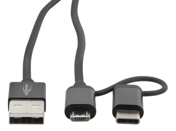 2i1 Micro USB Type C 120 CM 1700-0083