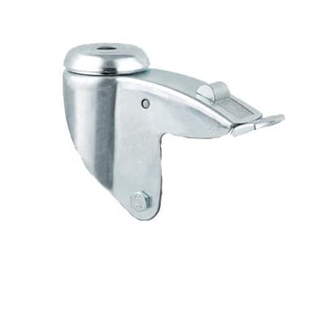 Swivel loose housing with brake, 75 mm, 75 kg, with bolt hole 00003959