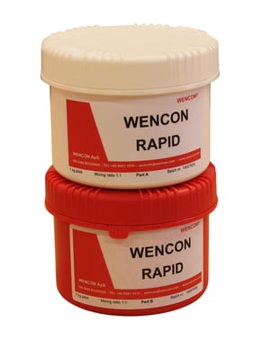Wencon Rapid (1 kg), Hurtighærdende to-komponent Epoxy høj viskos 1000