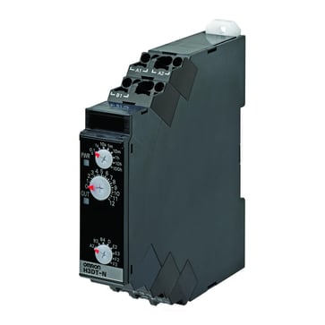 Timer, DIN-skinne montage, 17,5 mm, multifunktions, 0.1s-1200h, 1xSPDT, 5A, 24-240 VAC/DC, push-in terminal H3DT-N1AC/DC24-240 669502