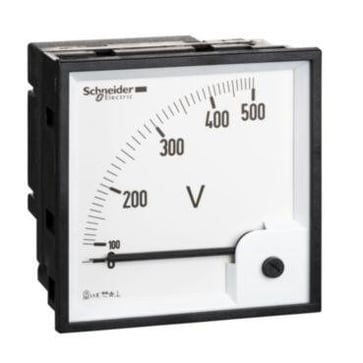 voltmeter VLT PowerLogic - 96 x 96 - ferromagnetic - 0..500 V 16075