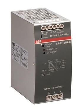 CP-E 12/10.0 Power supply In:115/230VAC Out: 12VDC/10A 1SVR427035R1000