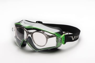 Univet Next Generation Goggle 6X3 green frame w. clear lens 6X3.00.00.00