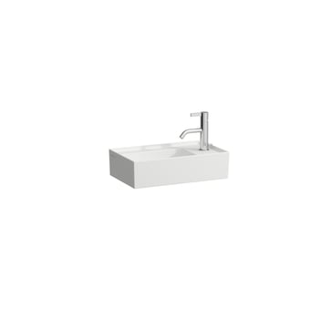 LAUFEN Kartell By LAUFEN washbasin right, 46 x 28 cm, matt white H8153347571111