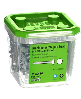 Machine screw panhead zinc plated M5 X 30 61069683