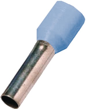 Isoleret terminalrør lyseblå 0,25mm² L=6mm ICIAE0256