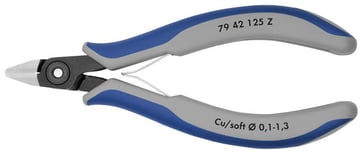 Knipex skævbider præcisions elektronik bruneret 125 mm 79 42 125 Z