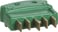 Danish multipole system plug, straight extra strong, green 210A9052 miniature