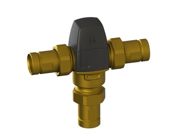 Thermostatic mixing valve for body shower 17513009
