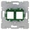 Dataudtag indsats Euro for 2x Systimax modular jack (grøn) 454104 miniature