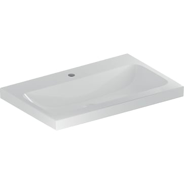 Geberit iCon Light hand rinse basin f/furniture, 750 x 480 mm, white porcelain KeraTect 501.848.00.6
