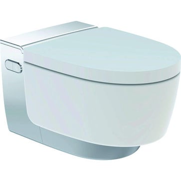 Geberit AquaClean Mera Classic shower toilet wall hung Chrome/white 146.201.21.1