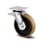 Swivel wheel w/ brake, polyurethane, Ø250 mm, 1800 kg, precision ball bearing, with plate 00830398 miniature