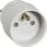 LK adaptor socket, DK-earth to pin-earth, light grey 210A5071 miniature