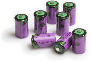 Tadiran litium batteri 1/2AA 3,6V-1100 mAh Pakke med 8 stk 360-8020LM-K8