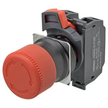 Push-In non-illuminated 30mm dia push-lock/turn-reset 3NC A22NE-S-P222-N 679733