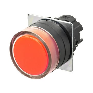 bezel plastic full guardmomentary cap color opaque red  A22NZ-BGM-NRA 664461