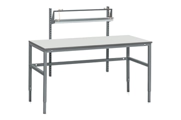 WFI packing table XS w/shelfs & paper roller 1600x800 mm 9-737-136