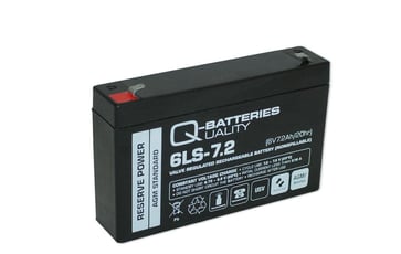 Q-Batteries 6V-7,2AH 151X34X94 F1 Lead Acid Battery 100030938