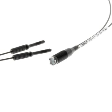 Fiberoptisk sensor, reflekterende, M6 hoved, R10 fiber, 2m kabel E32-R21 2M 357347