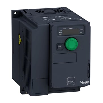 Frekvensomformer 0,75kW 3x600V IP20 med 5 sikkerhedsfunktioner og mulighed for kortslutningsbeskyttelse direkte monteret på drevet ATV320U07S6C