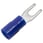 ABIKO Pre-insulated fork terminal KA2532G-PB, 1.5-2.5mm² M3, Blue 7298-002702 miniature