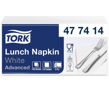 Tork Soft White Lunch Napkin 477414 477414