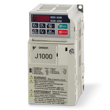 Frekvensomformer , 0.55kW, 3A, 240 VAC, enfaset,mAx. output freq. 400Hz JZAB0P4BAA 246648