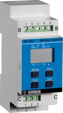 Minilux control 3-30K lux 24VDC 36-080