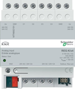 KNX Analog Indgang DIN 4 kanal MTN682191