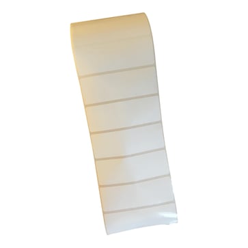 Labels, white, PP, permanet adhesive, 90x31 mm (WxH) 8809031PP40