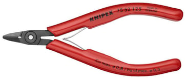Knipex skævbider elektronik bruneret 125 mm med smalt hoved og facet 75 52 125
