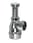 Purus pungvandlås 32 mm x 1¼" med teleskoprør forkromet PP 750411-050 miniature