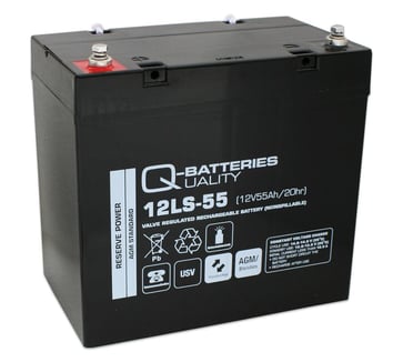 Q-Batteries 12V - 55,0Ah blybatteri F14 100030959