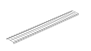 Wyr-Grid pathway 12" 304,8x53,1mm 3m sort WG12BL10
