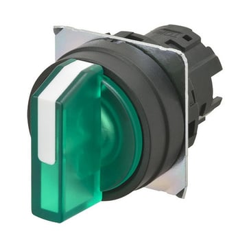 3 position Lighted bezel plastic auto reset on right color green A22NZ-3BR-TGA 660936