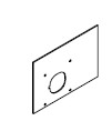 Iso-plade f låge Q-box 2 220E3182