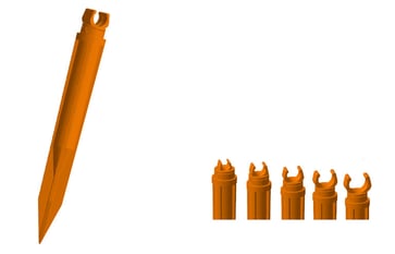 Markør pen 101,4kHz incl. holder for 7,14 og 16mm rør MPB32000/1