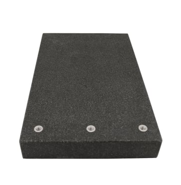Granite inspection plate 400x250x50 mm with 3xM8 thread  DIN 876 Accuracy Grade 0 10574130