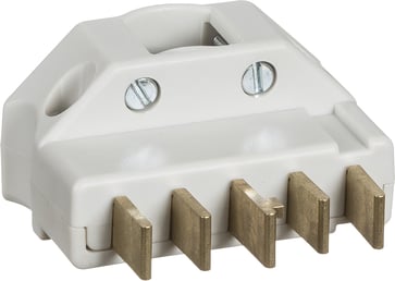 Angled plug 16A 380V AC, O-P-E-P-P, light grey 210A5060