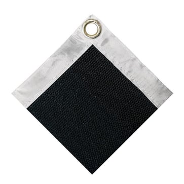 Welding blanket 750°C medium-duty vermiculate coating glassfiber 2 x 3 M (Black) 35210120