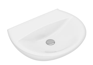 Ifö Spira washbasin 60 cm with out taphole, with overflow, white 15160