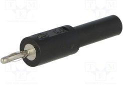Banana plug adapter - ADA Ø4/4mm, Black, 1057 5706445321261