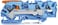 3-leder-gennemgangsklemme, pal og Push-in CAGE CLAMP® 6 mm², blå 2106-1304 miniature