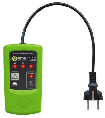Wall plug tester with RCD test 5706445140336