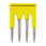 Cross bar for terminal blocks 1mm² push-in plusmodels 4 poles yellow color XW5S-P1.5-4YL 669986 miniature