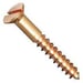 Countersunk head wood screw slotted DIN 97 brass
