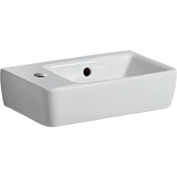 Geberit Renova Compact washbasin t/møble, 400 x 250 x 150 mm, white porcelain 276240000