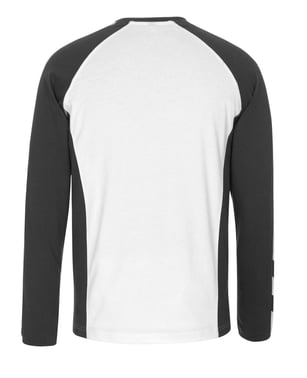 T-shirt Bielefeld Langærmet hvid/antracit S 50504-250-B46-S